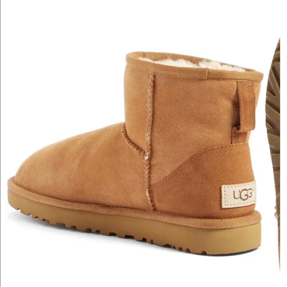 UGG Classic Mini II Genuine Shearling Lined Boot in Chestnut